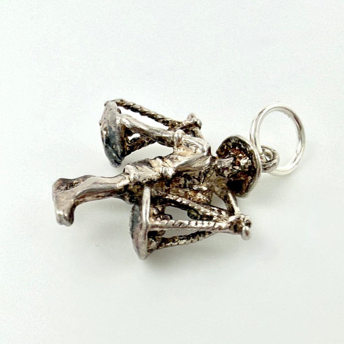 Vintage 925 Sterling Silver Oriental Water Carrier Charm