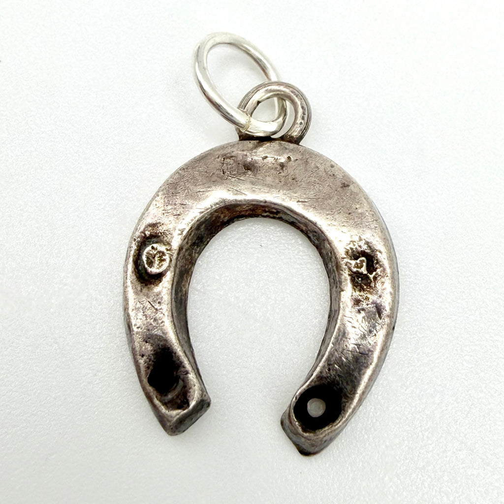 Vintage 925 Sterling Silver Lucky Horseshoe Charm