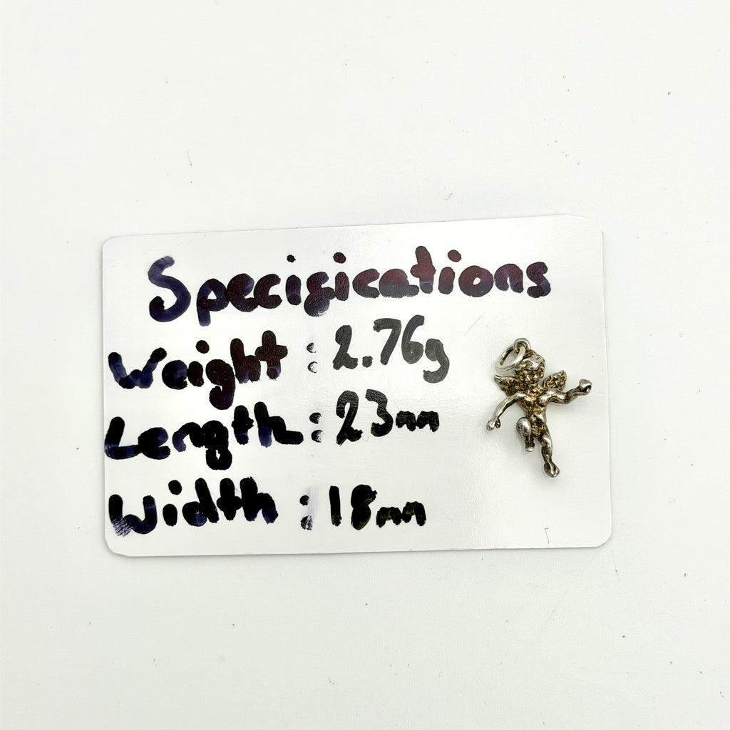 Vintage 925 Sterling Silver Cherub Charm - Pats Silver