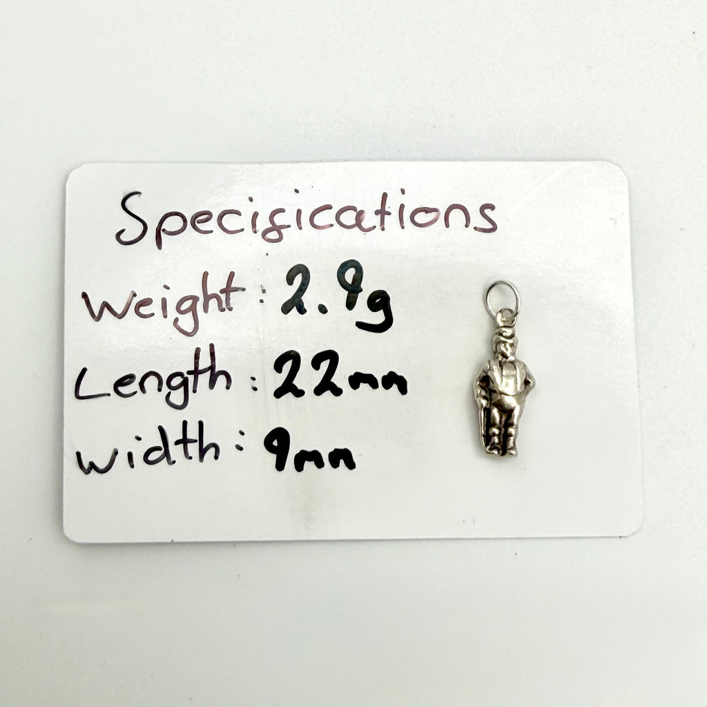 Vintage Sterling Silver John Bull Charm
