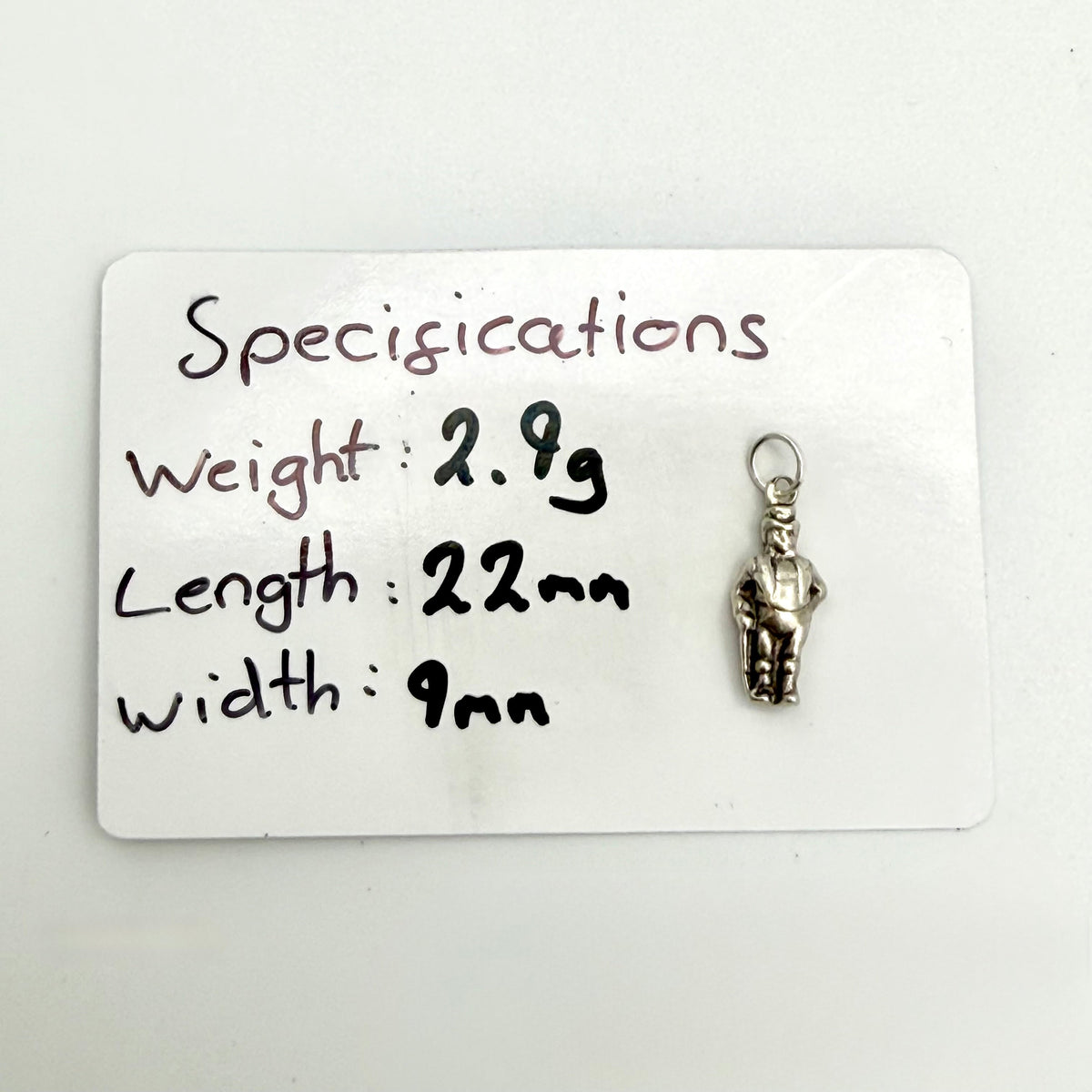 Vintage Sterling Silver John Bull Charm