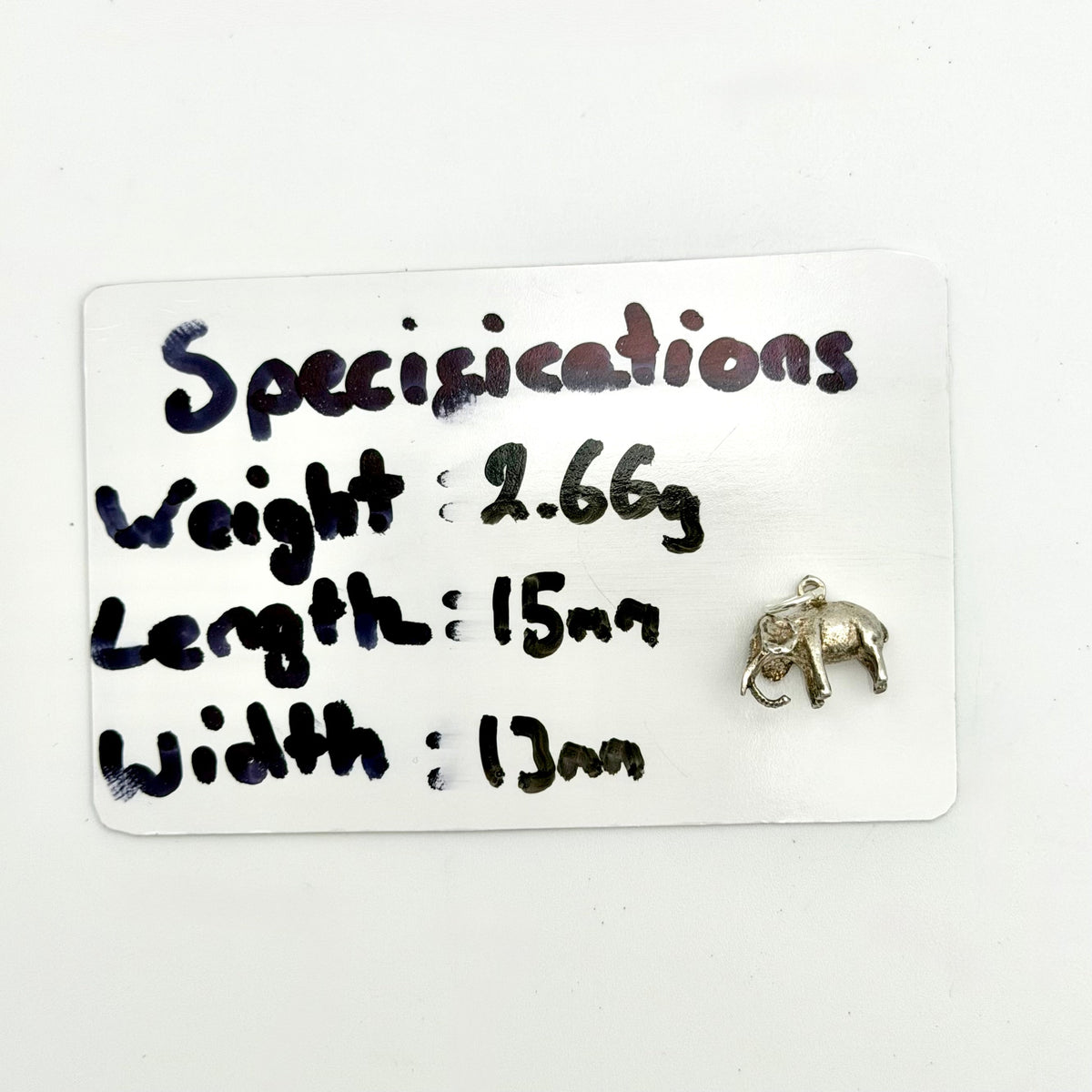 Vintage 925 Sterling Silver Elephant Charm - Pats Silver