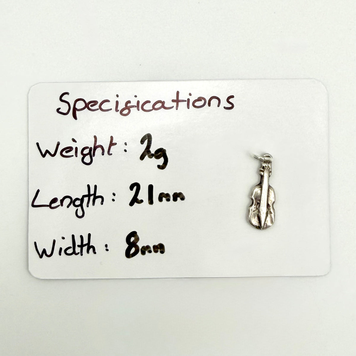 Vintage Sterling Silver Cello Charm