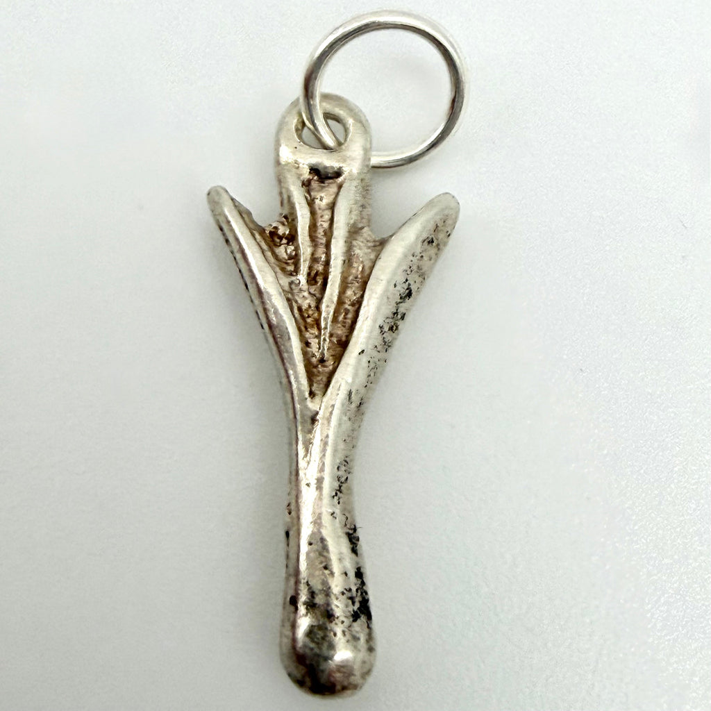 Vintage Sterling Silver Welsh Leek Charm