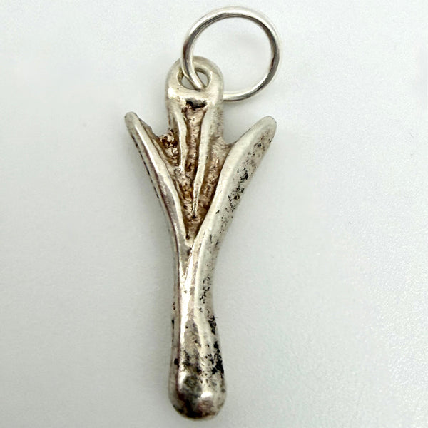 Vintage Sterling Silver Welsh Leek Charm