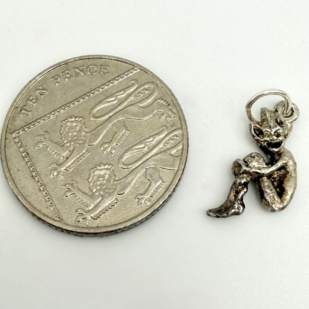 Vintage Sterling Silver Imp Charm
