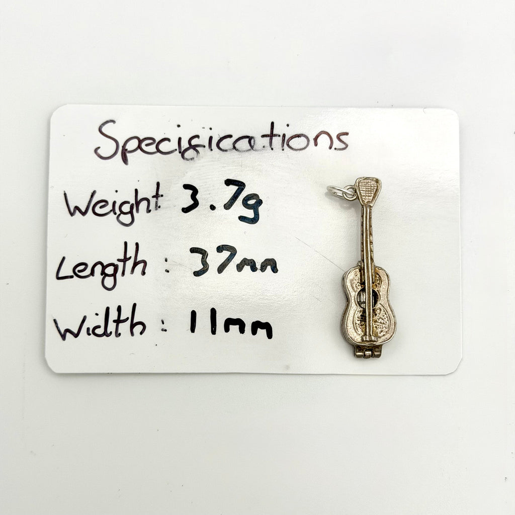 Vintage Sterling Silver Spanish Guitar Charm