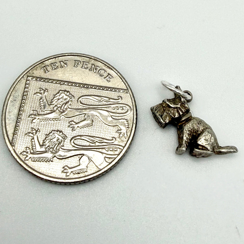 Vintage Sterling Silver Scottish Terrier Scottie Dog Charm