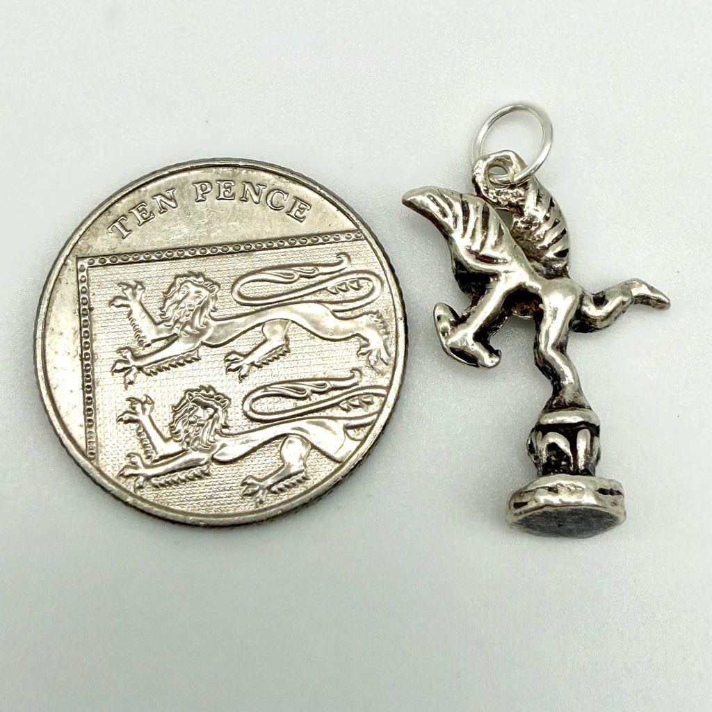 Vintage 925 Sterling Silver Eros Statue Cupid Charm