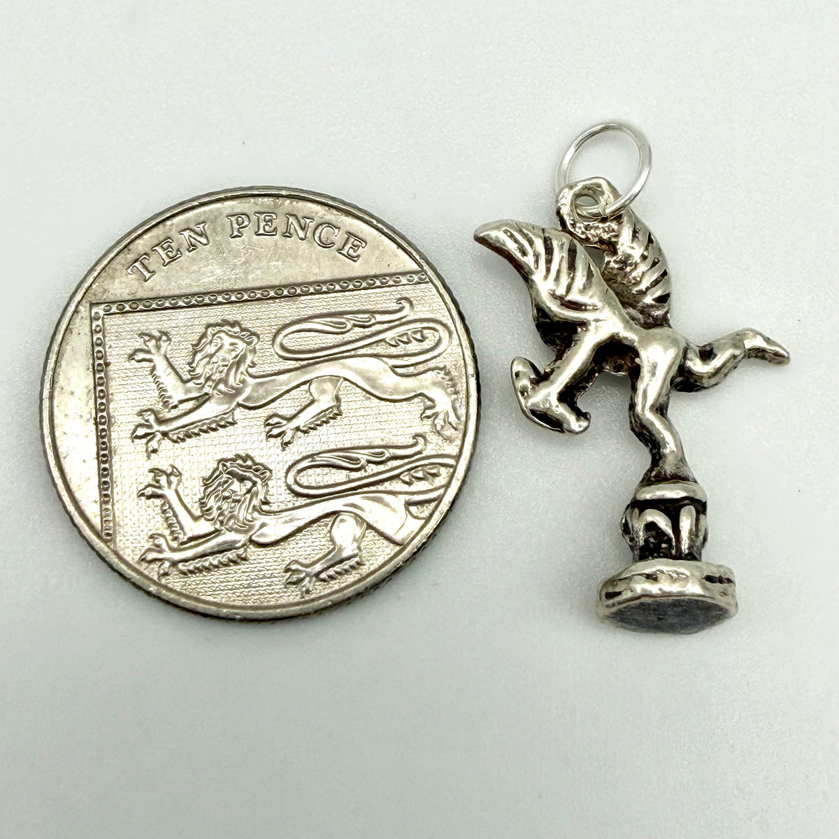Vintage 925 Sterling Silver Eros Statue Cupid Charm