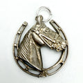 Vintage Sterling Silver Horse Head Horseshoe Charm