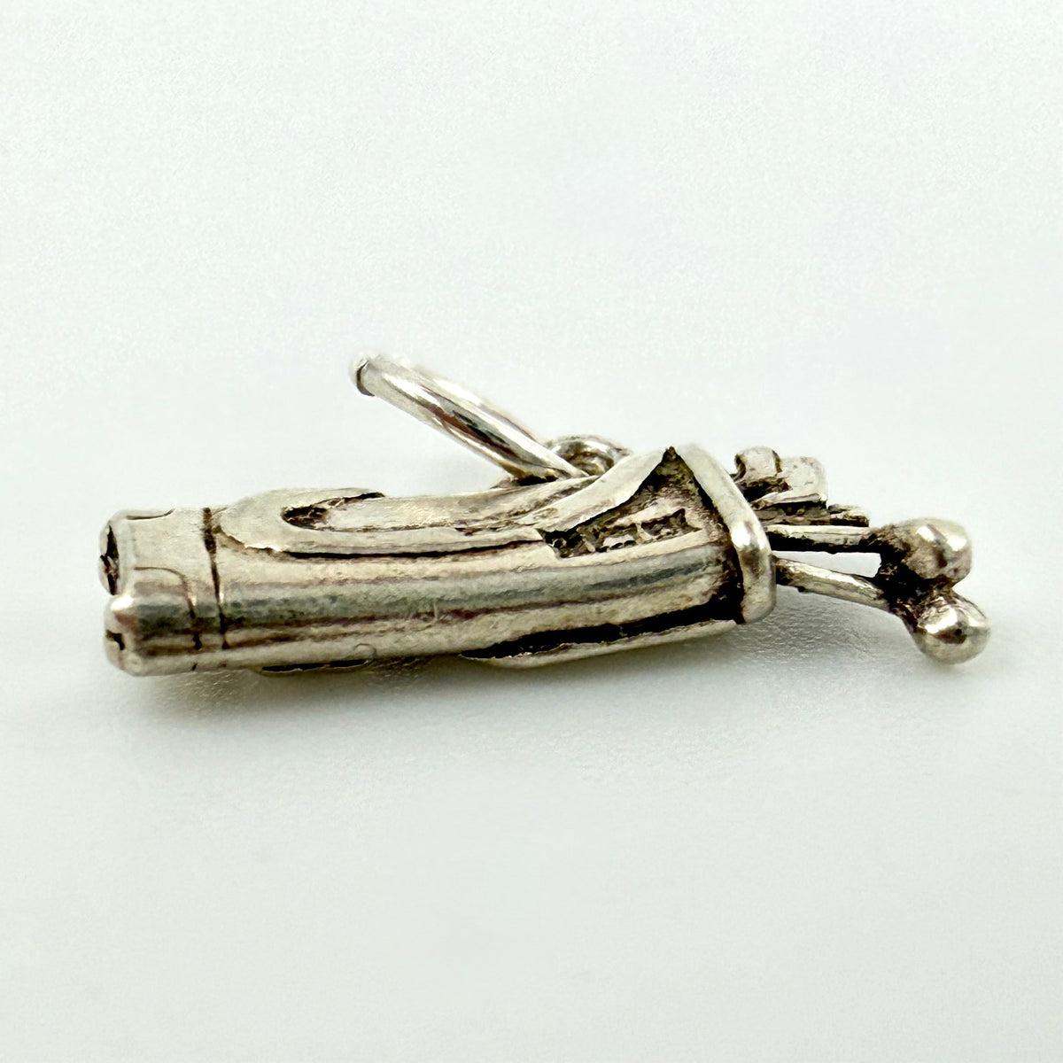 Vintage 925 Sterling Silver Golf Bag Clubs Set Charm