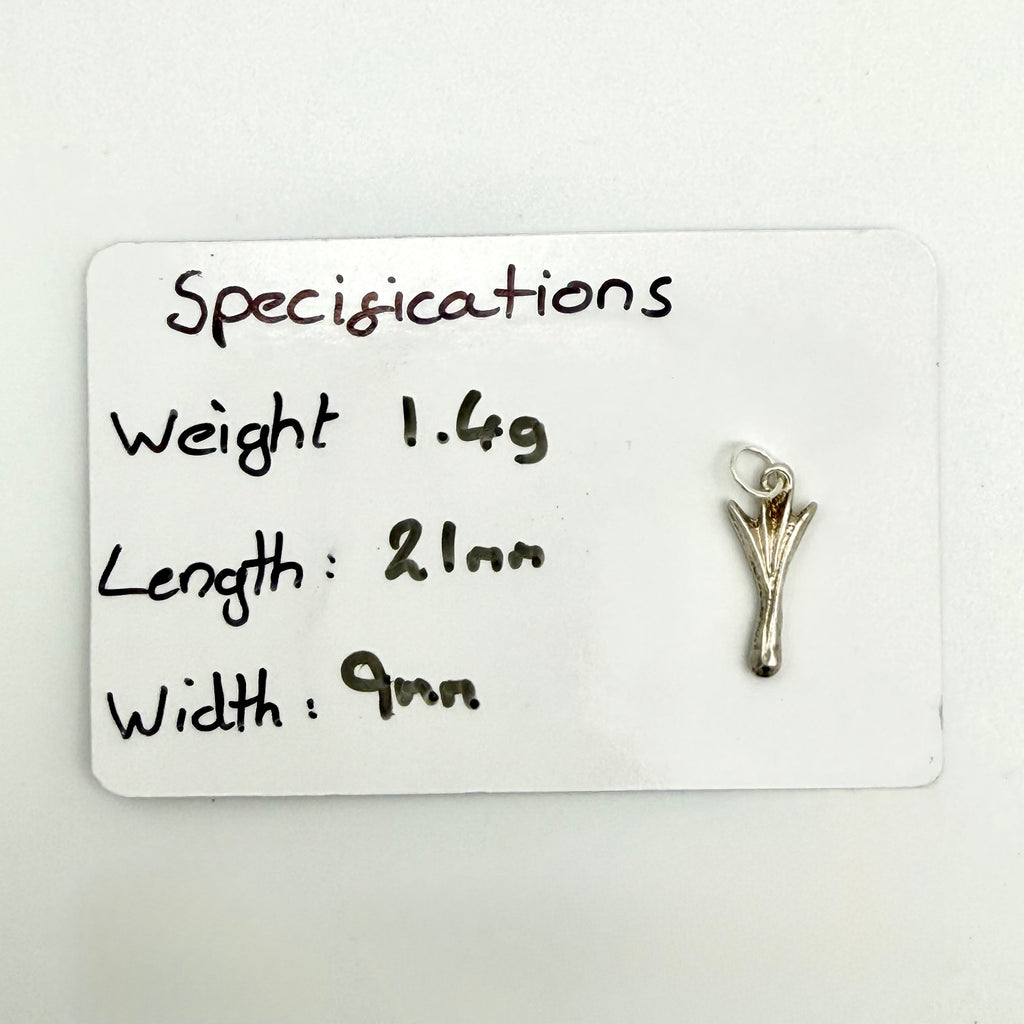 Vintage Sterling Silver Welsh Leek Charm