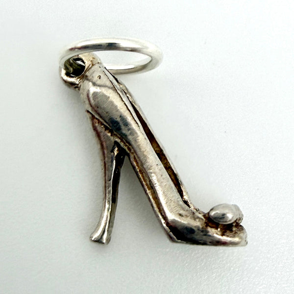 Vintage Sterling Silver Stiletto High Heel Shoe Charm