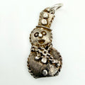 Vintage 925 Sterling Silver Snowman Charm - Pats Silver