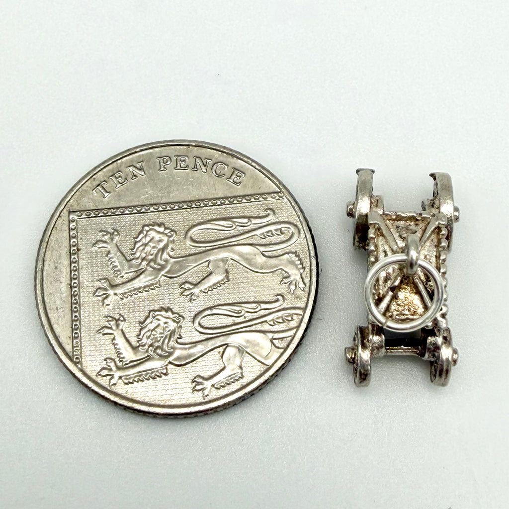 Vintage 925 Sterling Silver Cinderella Carriage Charm