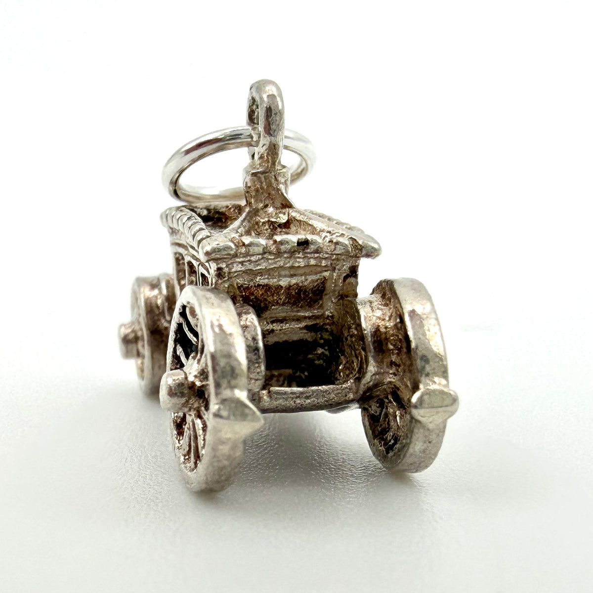 Vintage 925 Sterling Silver Cinderella Carriage Charm