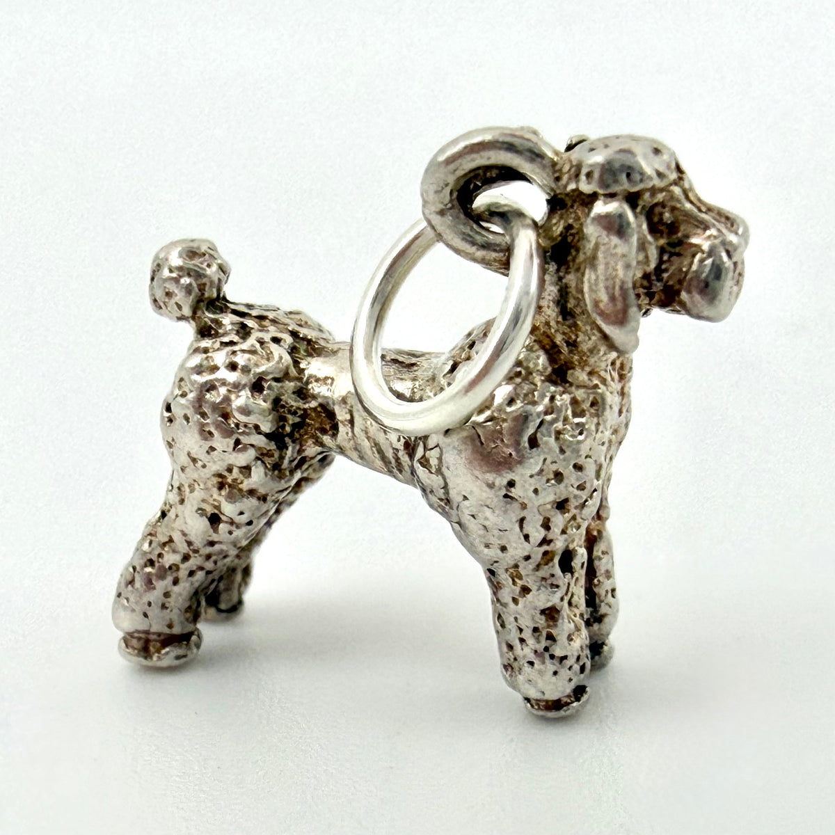 Vintage Sterling Silver Poodle Dog Charm