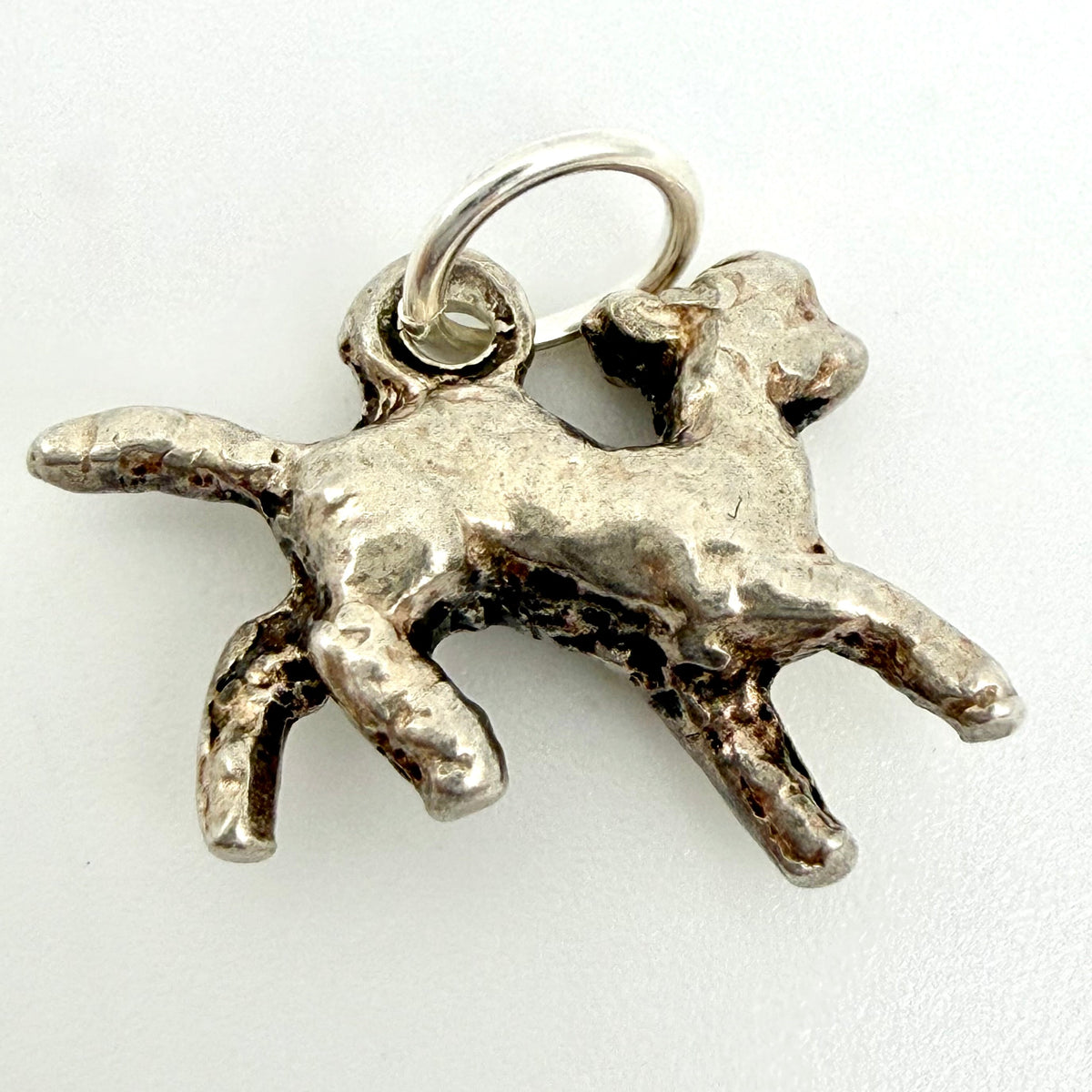 Vintage Sterling Silver Lamb Charm