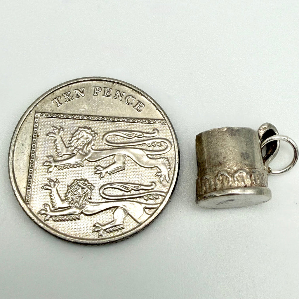 Vintage 925 Sterling Silver Tankard Charm