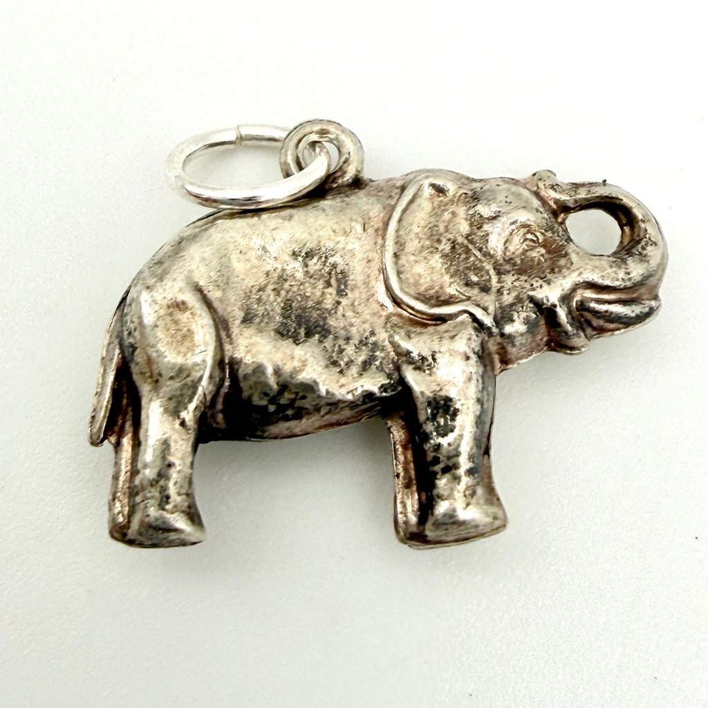 Vintage Sterling Silver Elephant Charm