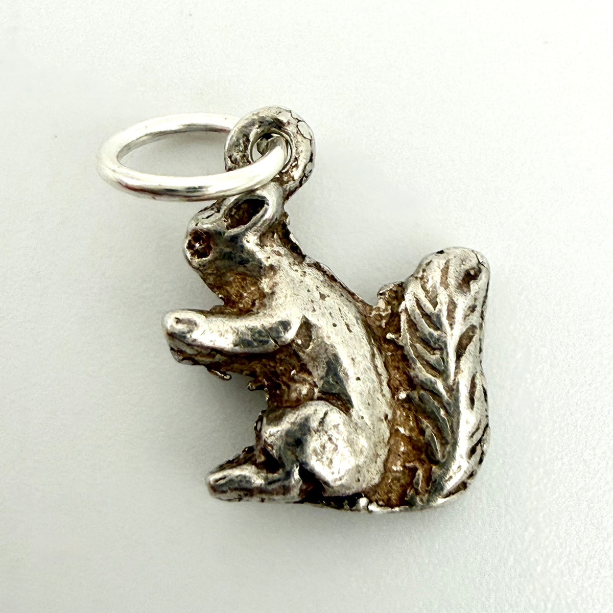Vintage Sterling Silver Squirrel Charm