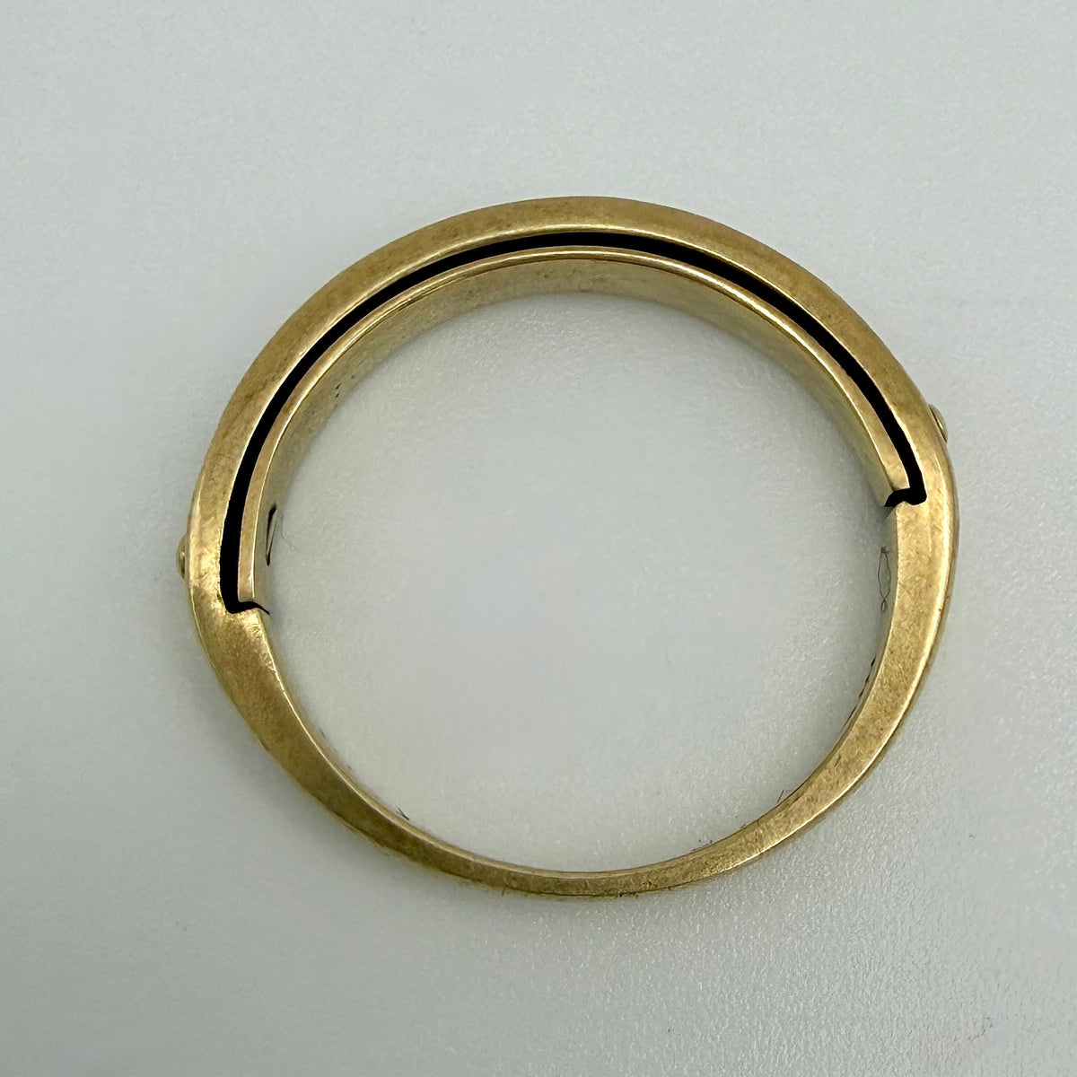 9ct Yellow Gold & 0.1ct Diamond I Love You Ring