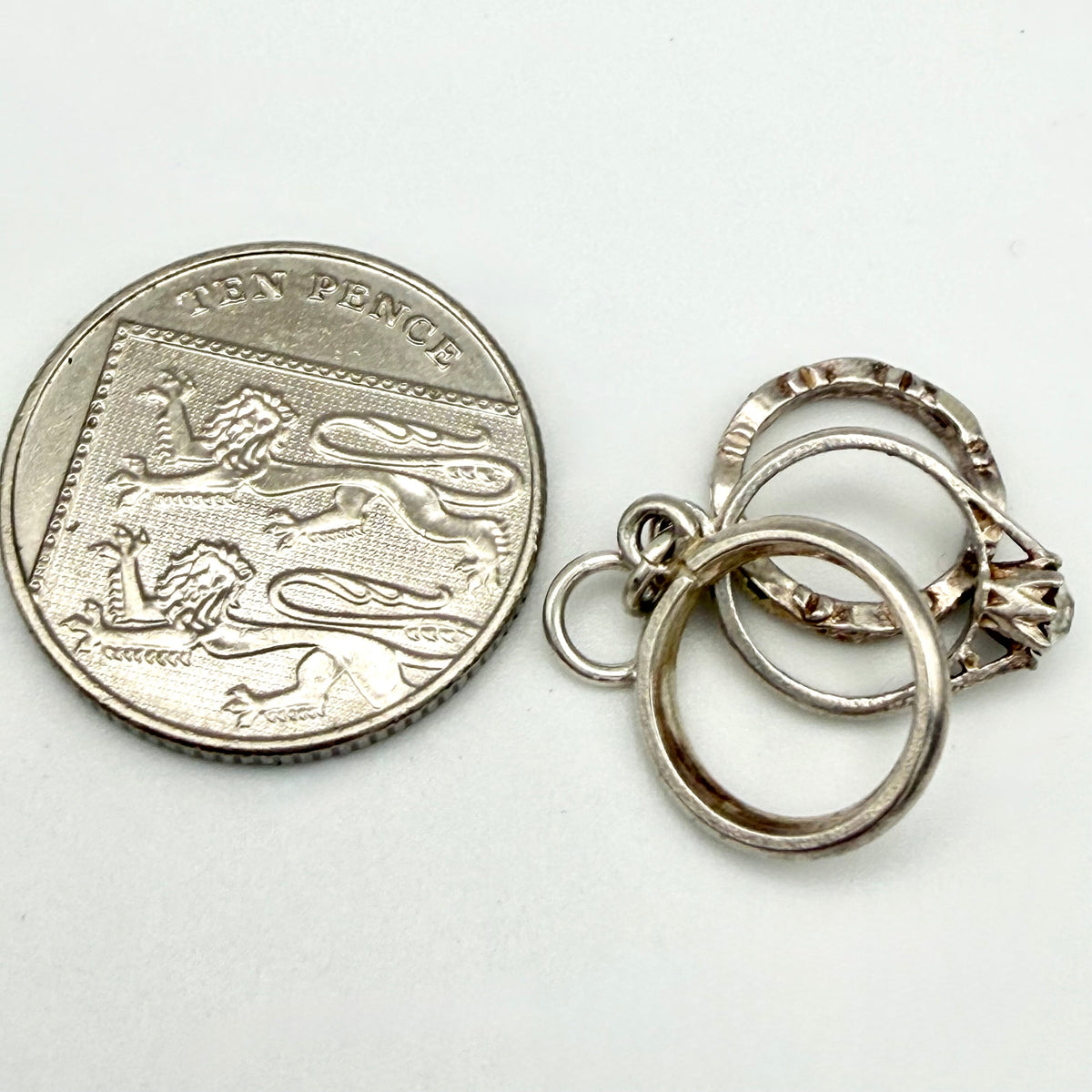 Vintage 925 Sterling Silver Rings Charm - Pats Silver