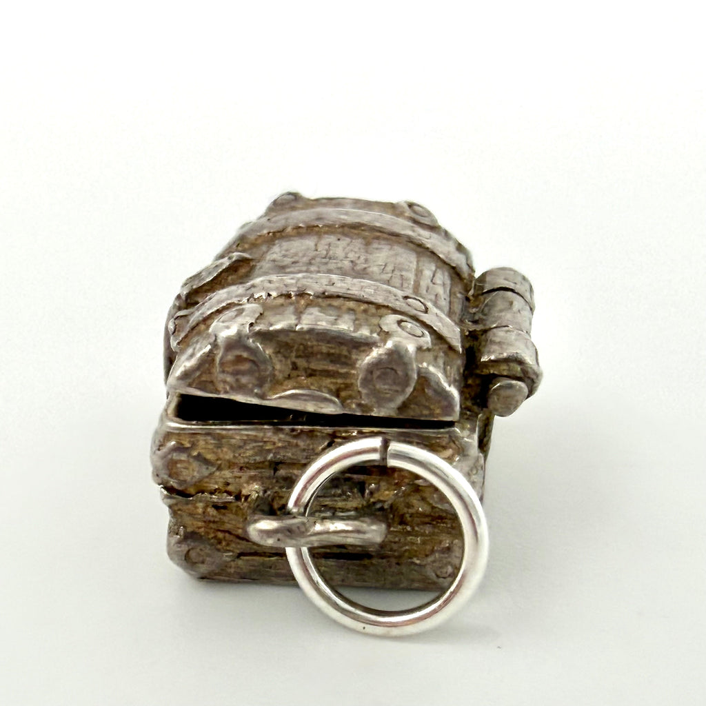 Vintage Sterling Silver Treasure Chest Charm