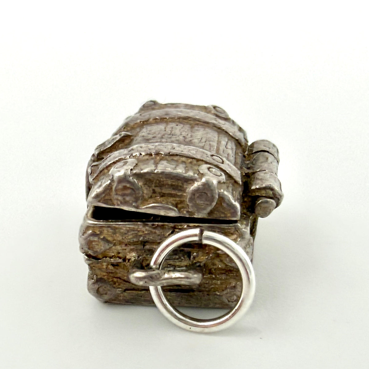 Vintage Sterling Silver Treasure Chest Charm
