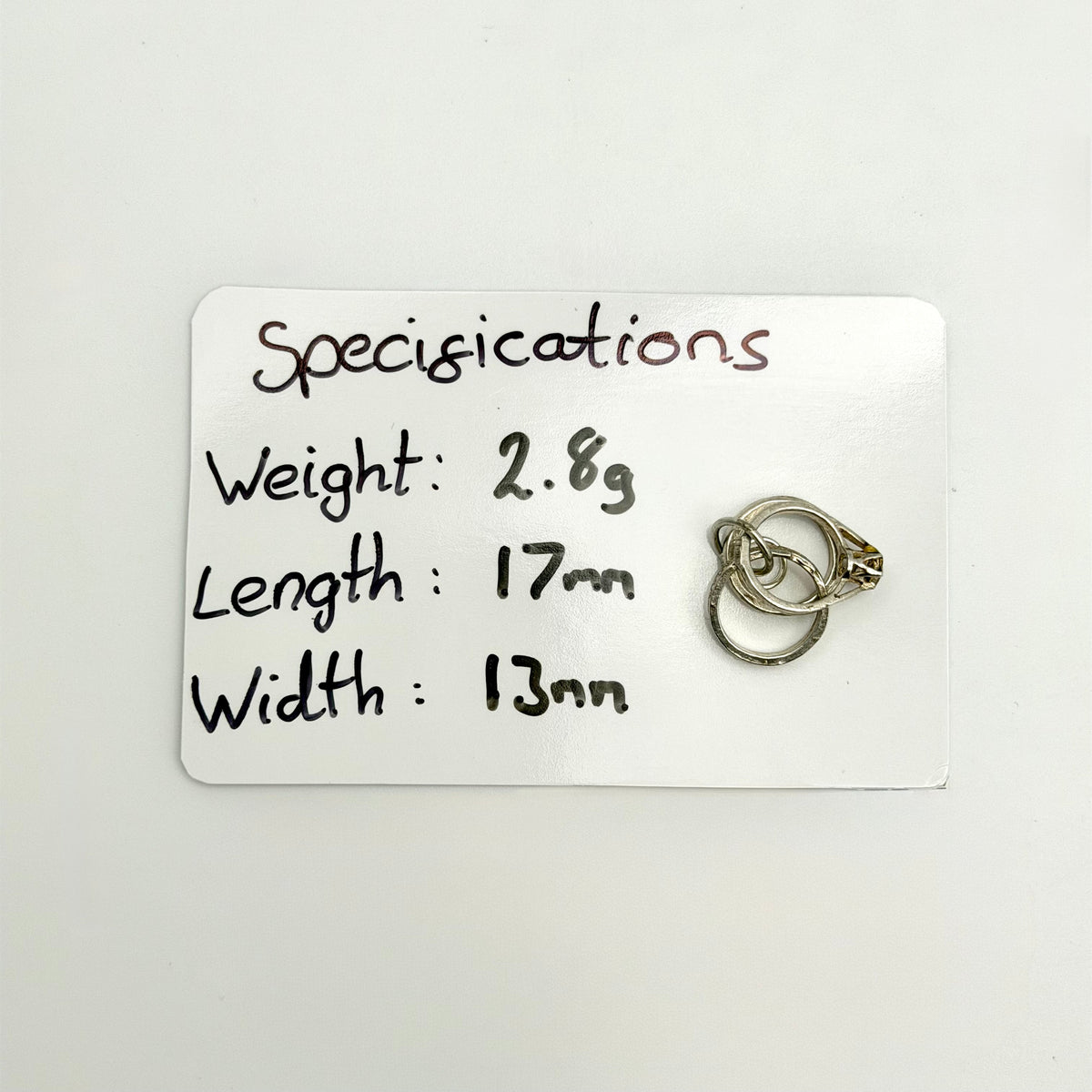 Vintage 925 Sterling Silver Rings Charm