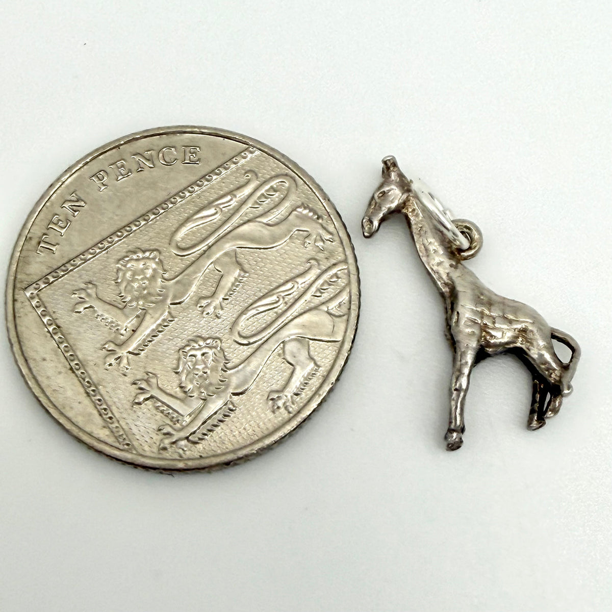 Vintage Sterling Silver Giraffe Charm