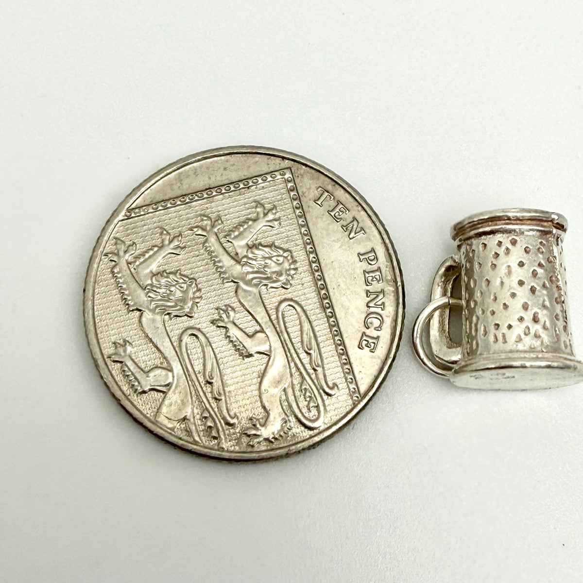 Vintage Sterling Silver Tankard Charm