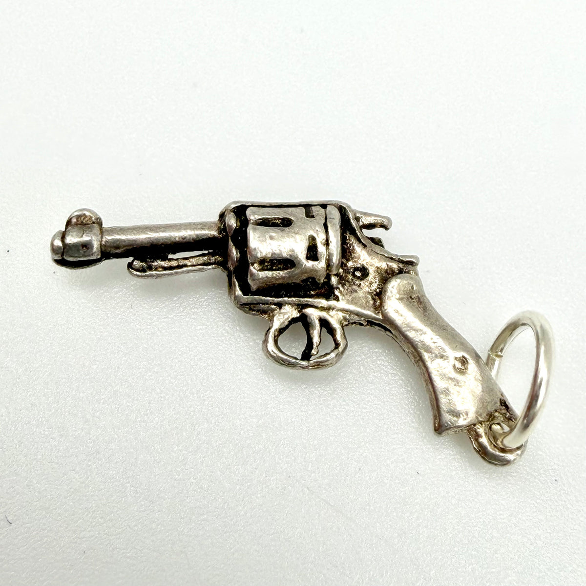 Vintage 925 Sterling Silver Revolver Charm