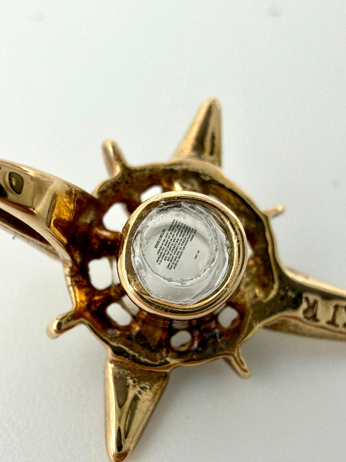 9ct Yellow Gold Lords Prayer Stanhope Cross Pendant