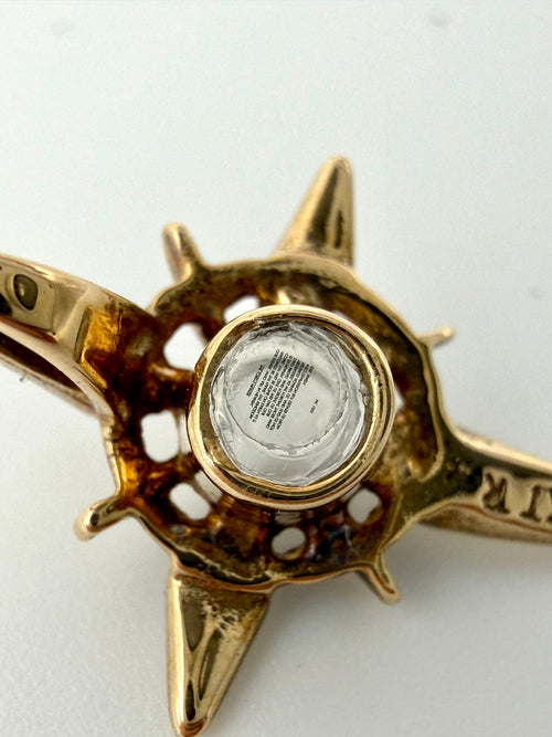 9ct Yellow Gold Lords Prayer Stanhope Cross Pendant