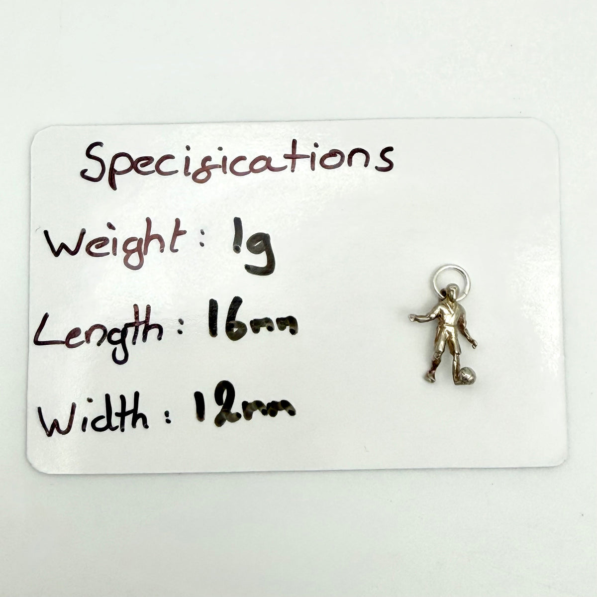 Vintage Sterling Silver Footballer Charm