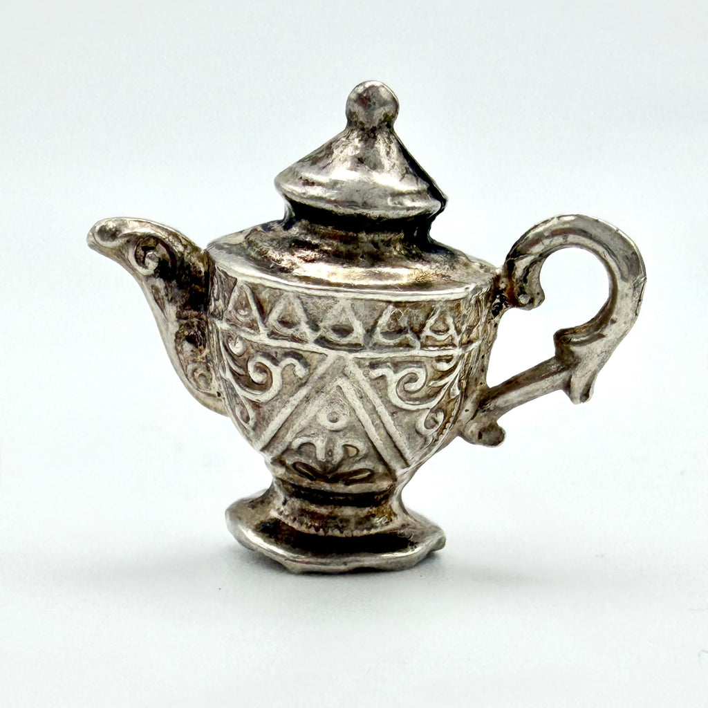 Vintage 925 Sterling Silver Teapot Charm - Pats Silver