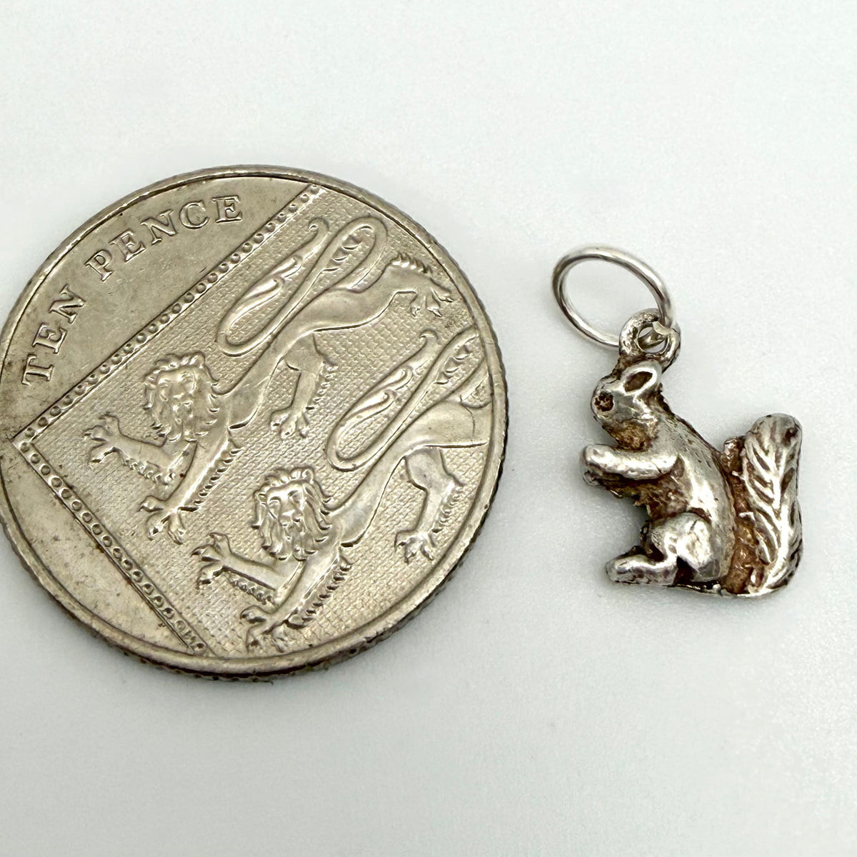 Vintage Sterling Silver Squirrel Charm