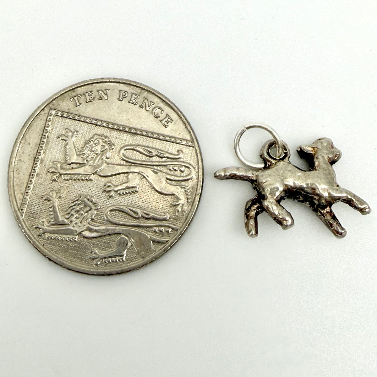 Vintage Sterling Silver Lamb Charm