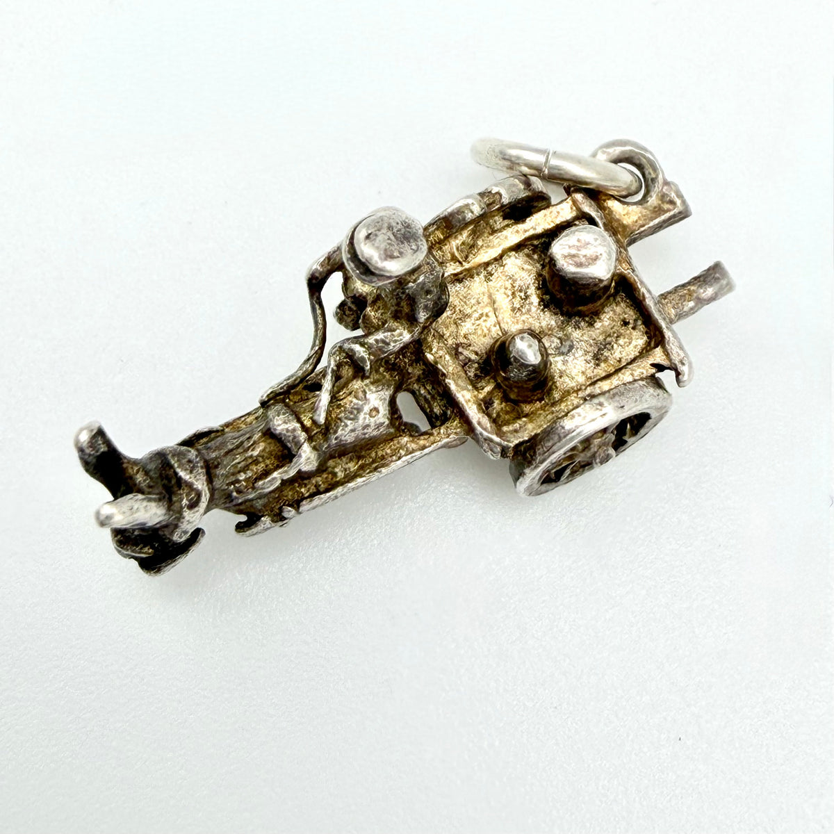 Vintage 925 Sterling Silver Horse and Cart Charm - Pats Silver