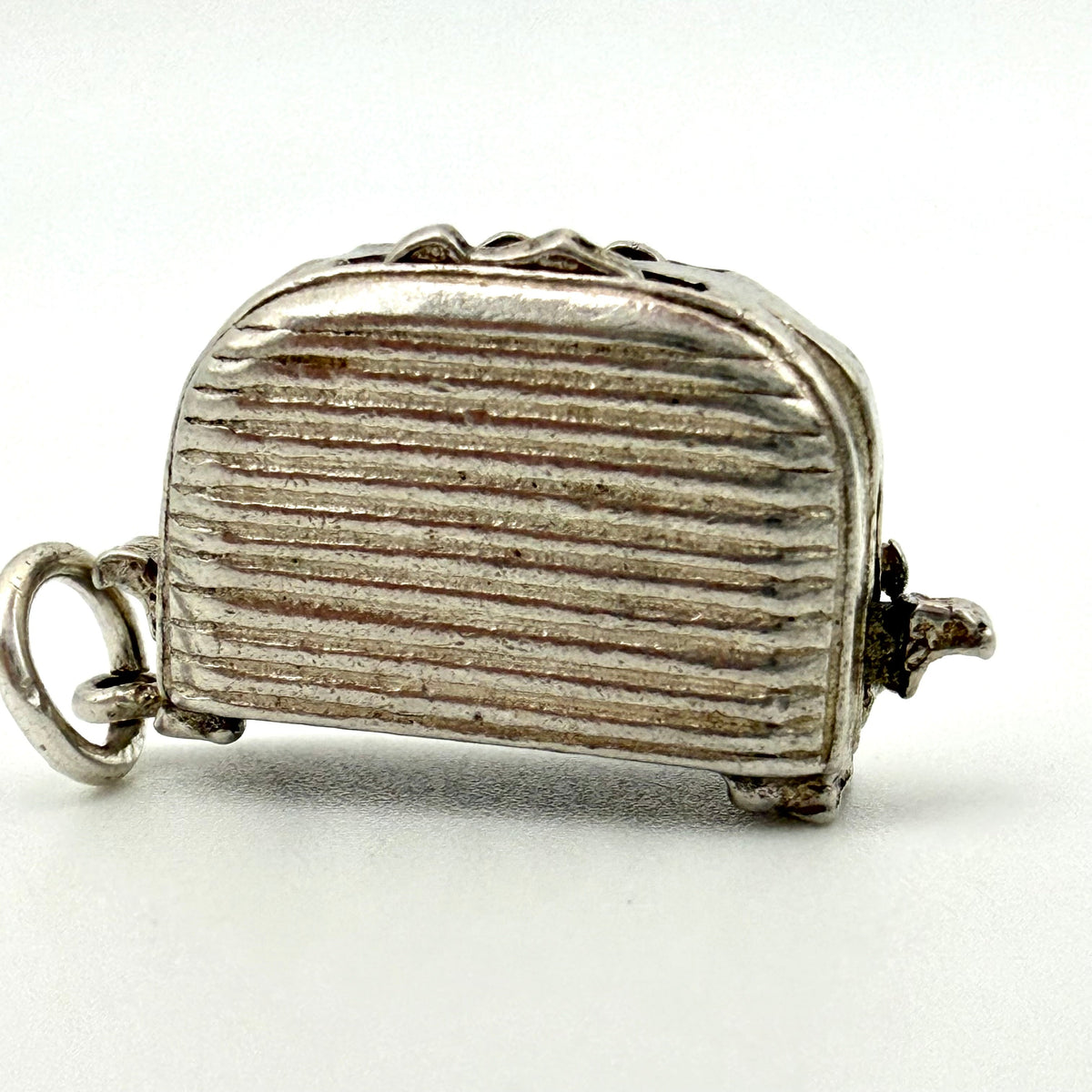Vintage Sterling Silver articulated Toaster charm