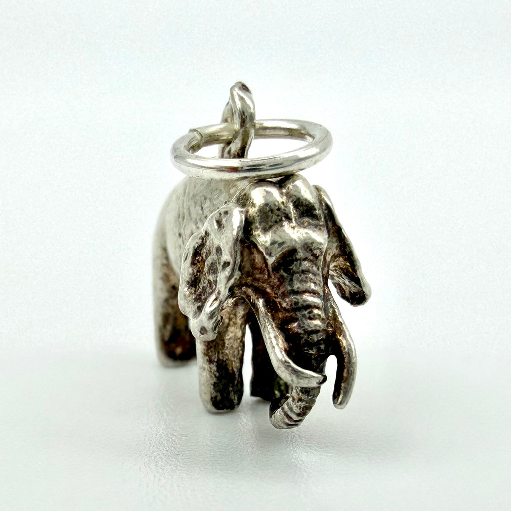 Vintage 925 Sterling Silver Elephant Charm - Pats Silver