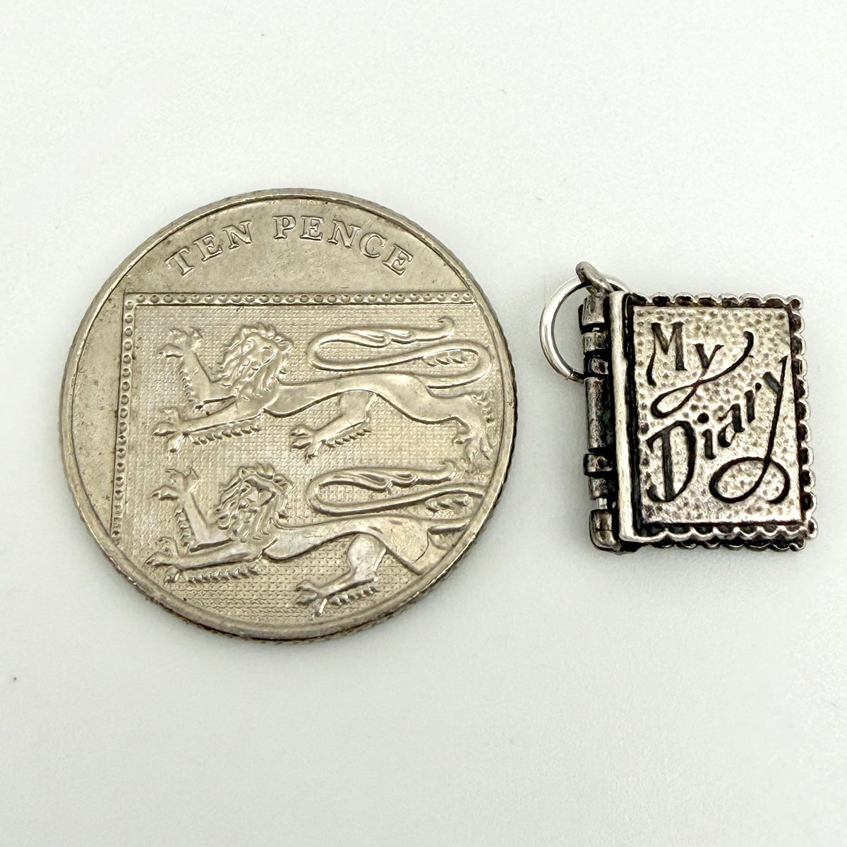 Vintage Sterling Silver My Diary Opening Book Charm