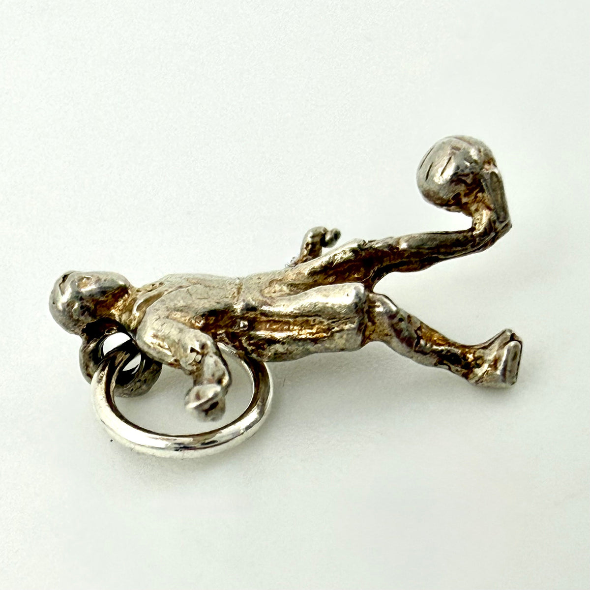 Vintage Sterling Silver Footballer Charm