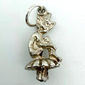 Vintage 925 Sterling Silver Imp On Toadstool Charm