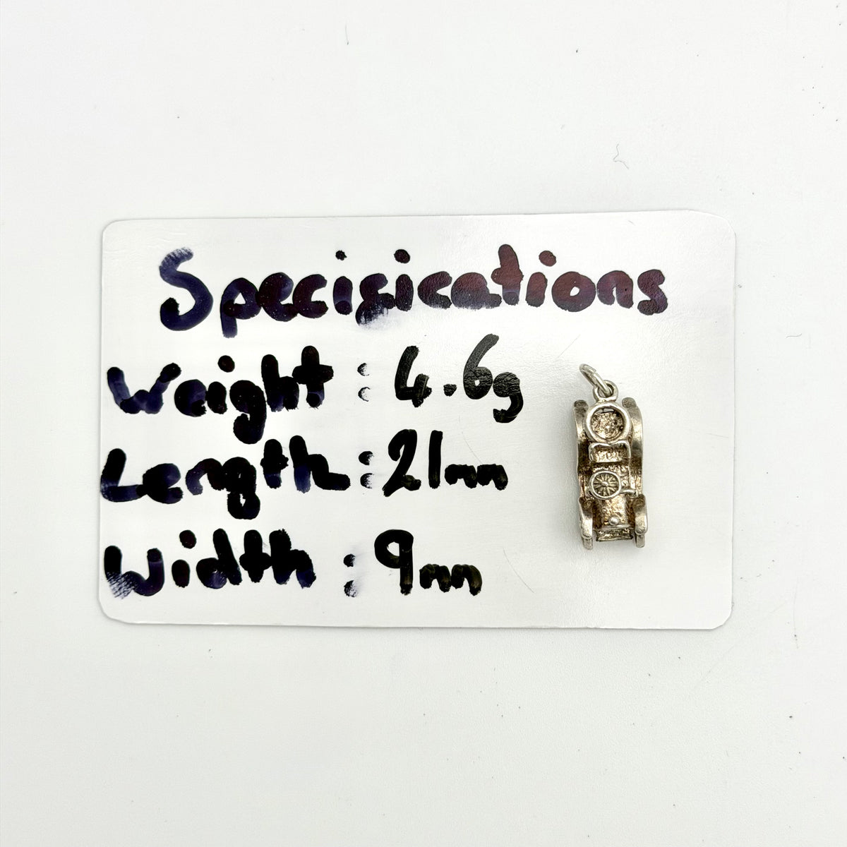 Vintage 925 Sterling Silver Classic Car Charm - Pats Silver