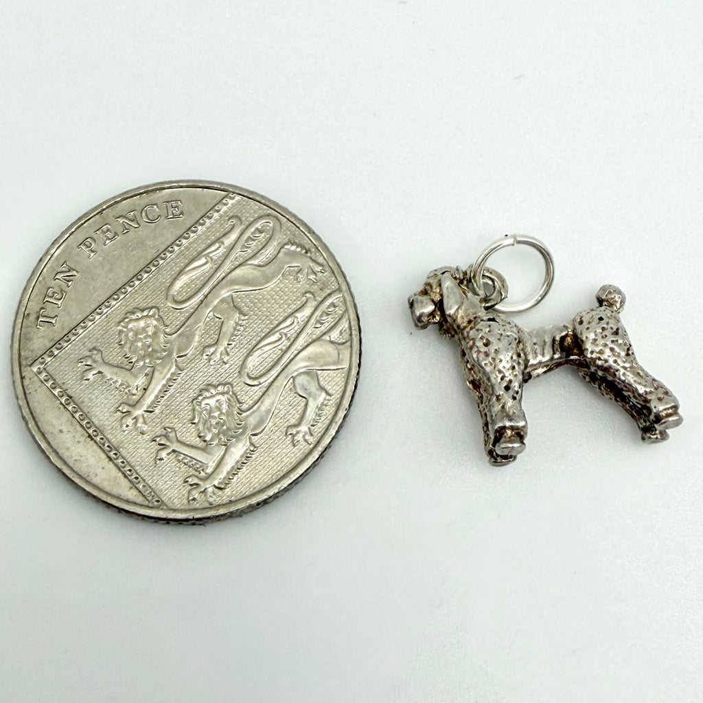Vintage Sterling Silver Poodle Dog Charm