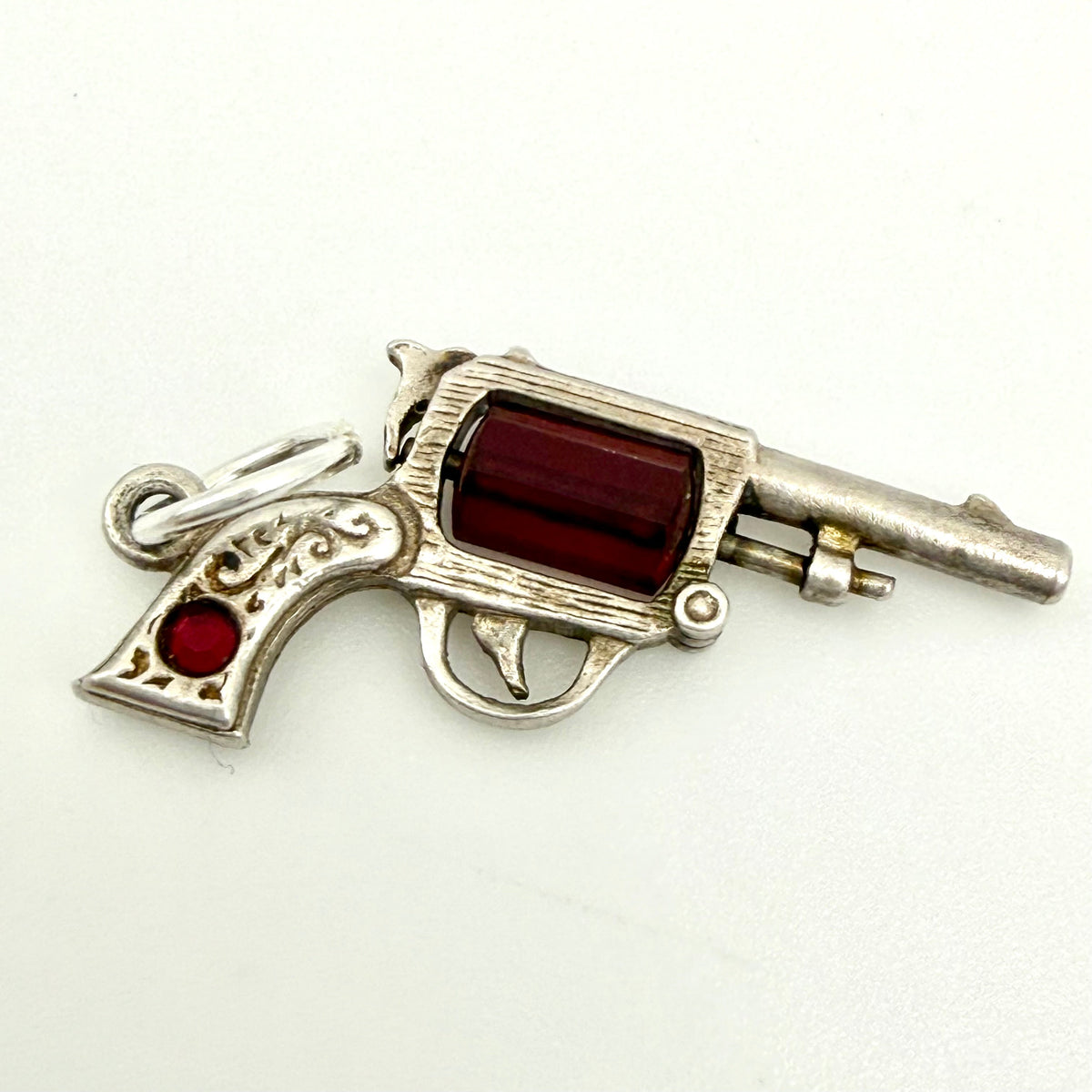 Vintage Sterling Silver revolver Charm
