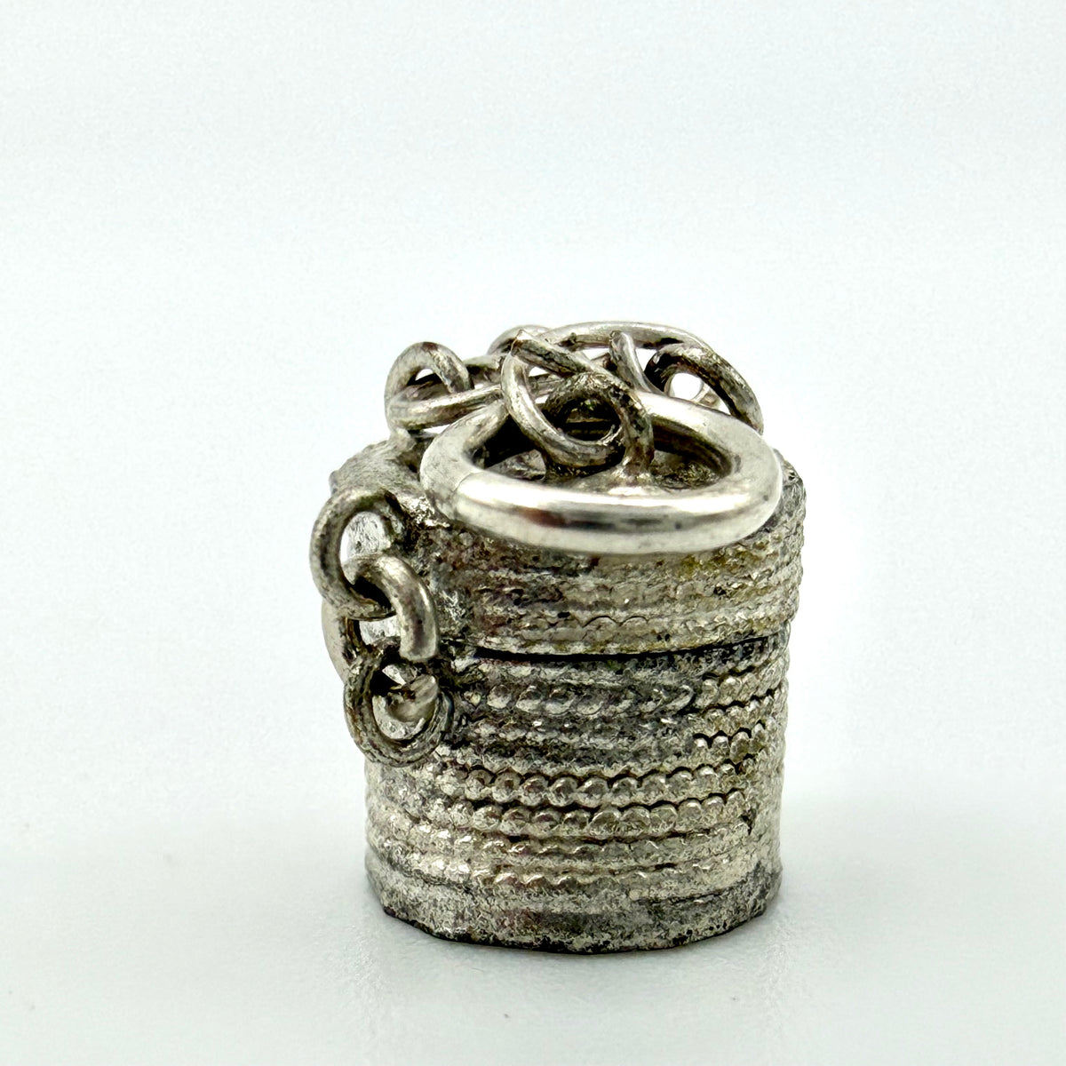Vintage 925 Sterling Silver Dustbin Bin Charm - Pats Silver